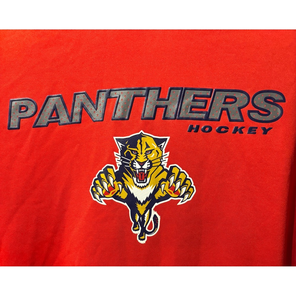 Florida Panthers Hockey Champions Hoodie Sweatshirt Red Mens 2XL kangaroo pocket